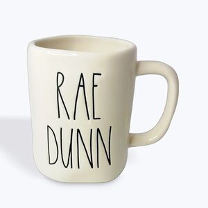 Rae Dunn White Ceramic Collectible Signature Mug